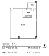 1101 Perimeter Dr, Schaumburg, IL en alquiler Plano de la planta- Imagen 1 de 2