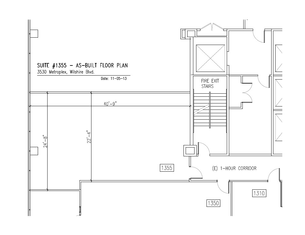 3530 Wilshire Blvd, Los Angeles, CA en alquiler Plano de la planta- Imagen 1 de 1