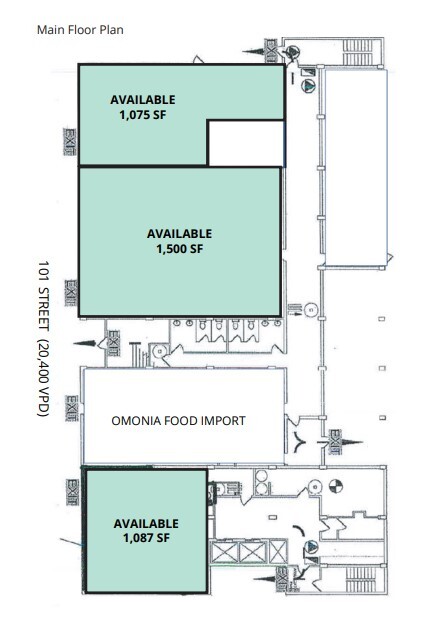 10609 101st St NW, Edmonton, AB en alquiler Plano de la planta- Imagen 1 de 1