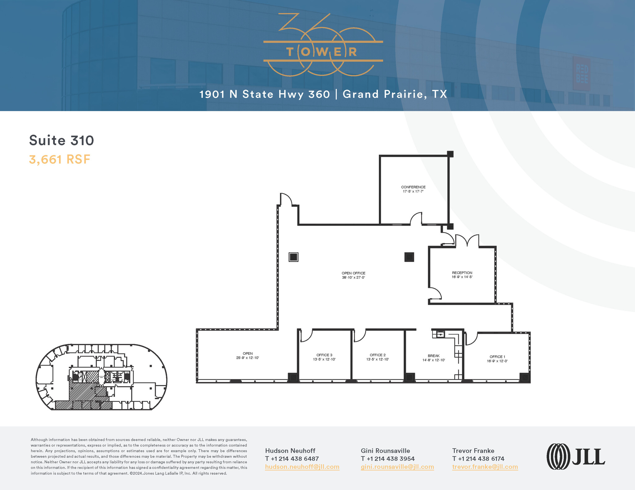 1901 N State Highway 360, Grand Prairie, TX en alquiler Plano de la planta- Imagen 1 de 5