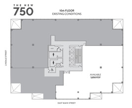 750 E Main St, Stamford, CT en alquiler Plano de la planta- Imagen 1 de 2