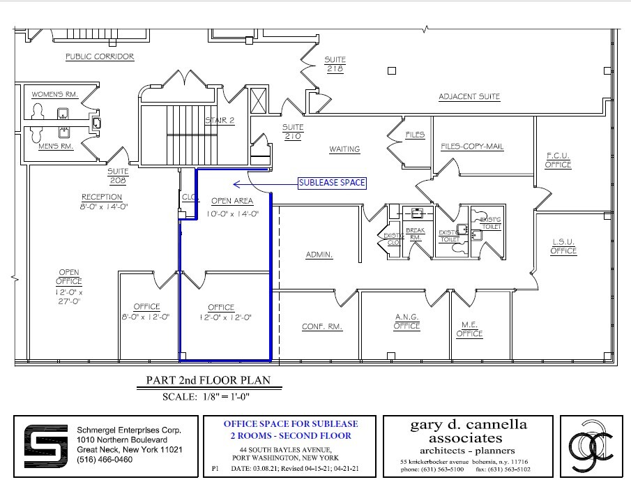 44 S Bayles Ave, Port Washington, NY en alquiler Plano de la planta- Imagen 1 de 2