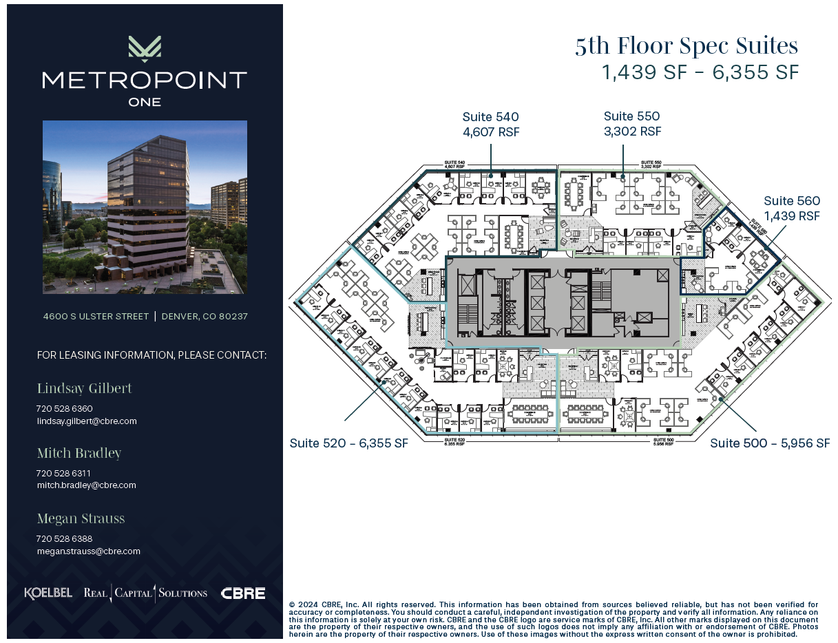 4600 S Ulster St, Denver, CO en alquiler Plano de la planta- Imagen 1 de 1