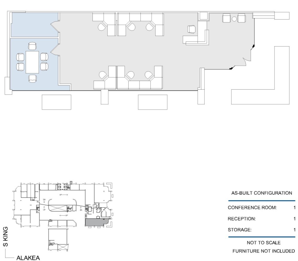 1001 Bishop St, Honolulu, HI en alquiler Plano de la planta- Imagen 1 de 1