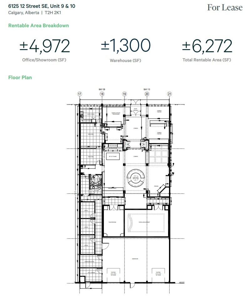 6125 12th St SE, Calgary, AB en alquiler Plano de la planta- Imagen 1 de 2