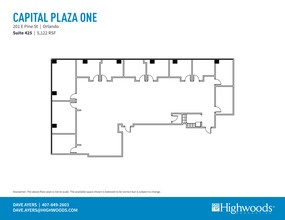 201 E Pine St, Orlando, FL en alquiler Plano del sitio- Imagen 1 de 1