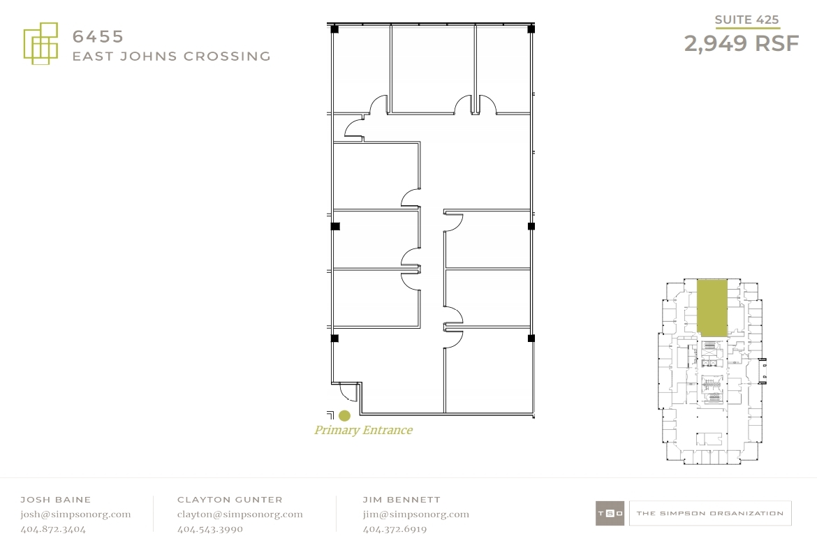 6455 E Johns Xing, Johns Creek, GA en alquiler Plano de la planta- Imagen 1 de 1