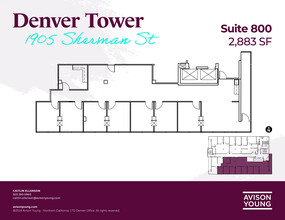 1905 Sherman St, Denver, CO en alquiler Plano de la planta- Imagen 1 de 1