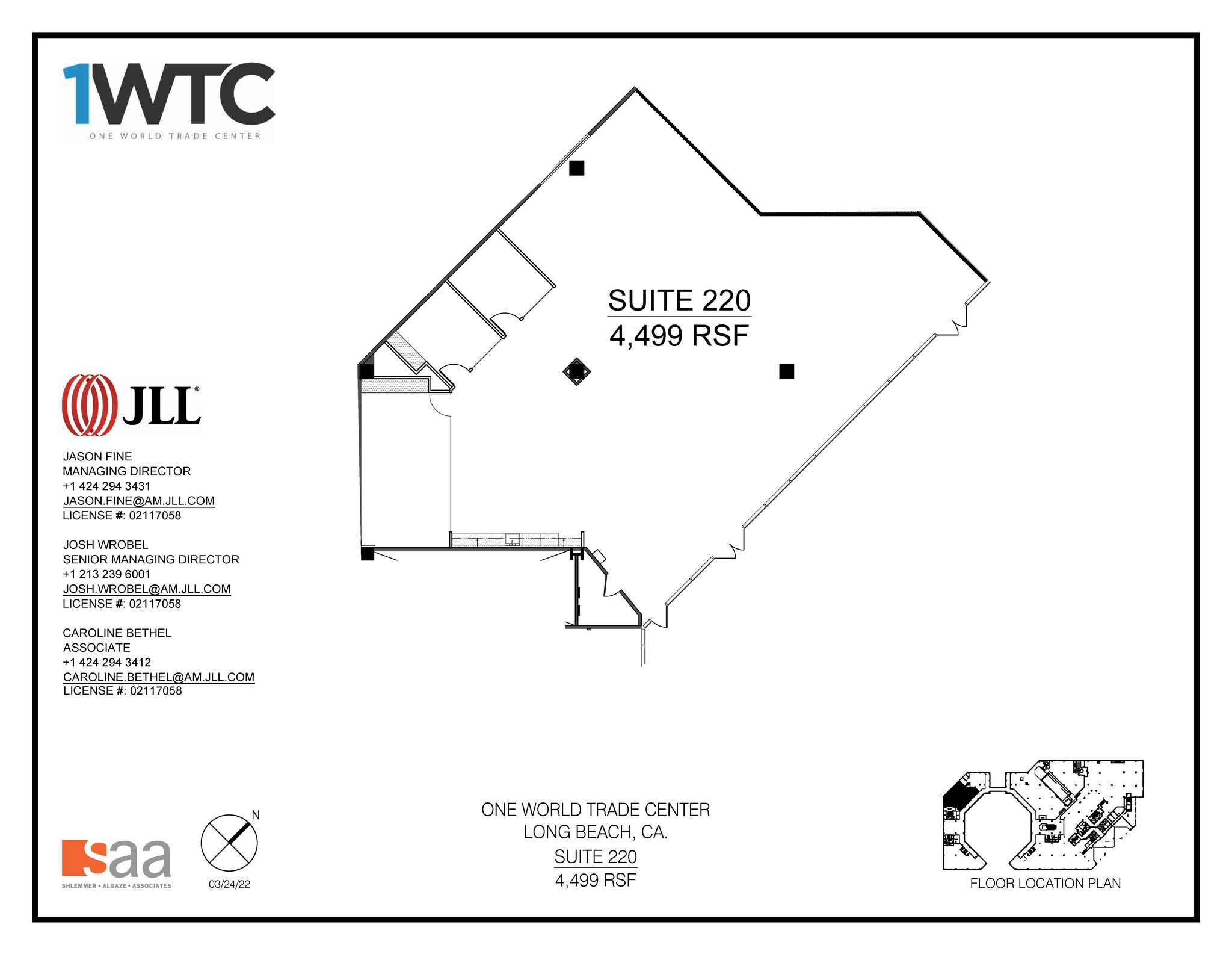 1 World Trade Ctr, Long Beach, CA en alquiler Plano de la planta- Imagen 1 de 1