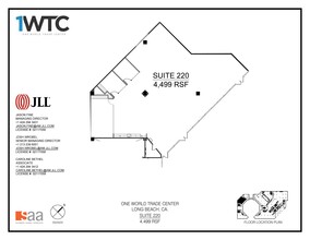 1 World Trade Ctr, Long Beach, CA en alquiler Plano de la planta- Imagen 1 de 1