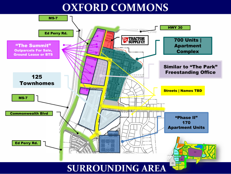 The Summit at Oxford Commons - Sisk Ave., Oxford, MS en alquiler - Foto del edificio - Imagen 1 de 7