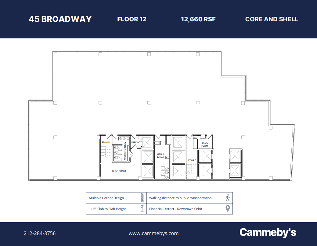 45 Broadway, New York, NY en alquiler Plano de la planta- Imagen 1 de 1