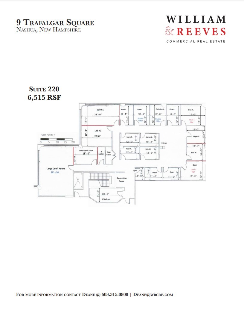 9 Trafalgar Sq, Nashua, NH en alquiler Plano de la planta- Imagen 1 de 1