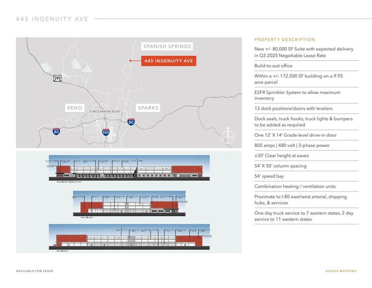 445 Ingenuity Ave, Sparks, NV en alquiler - Vista aérea - Imagen 3 de 4