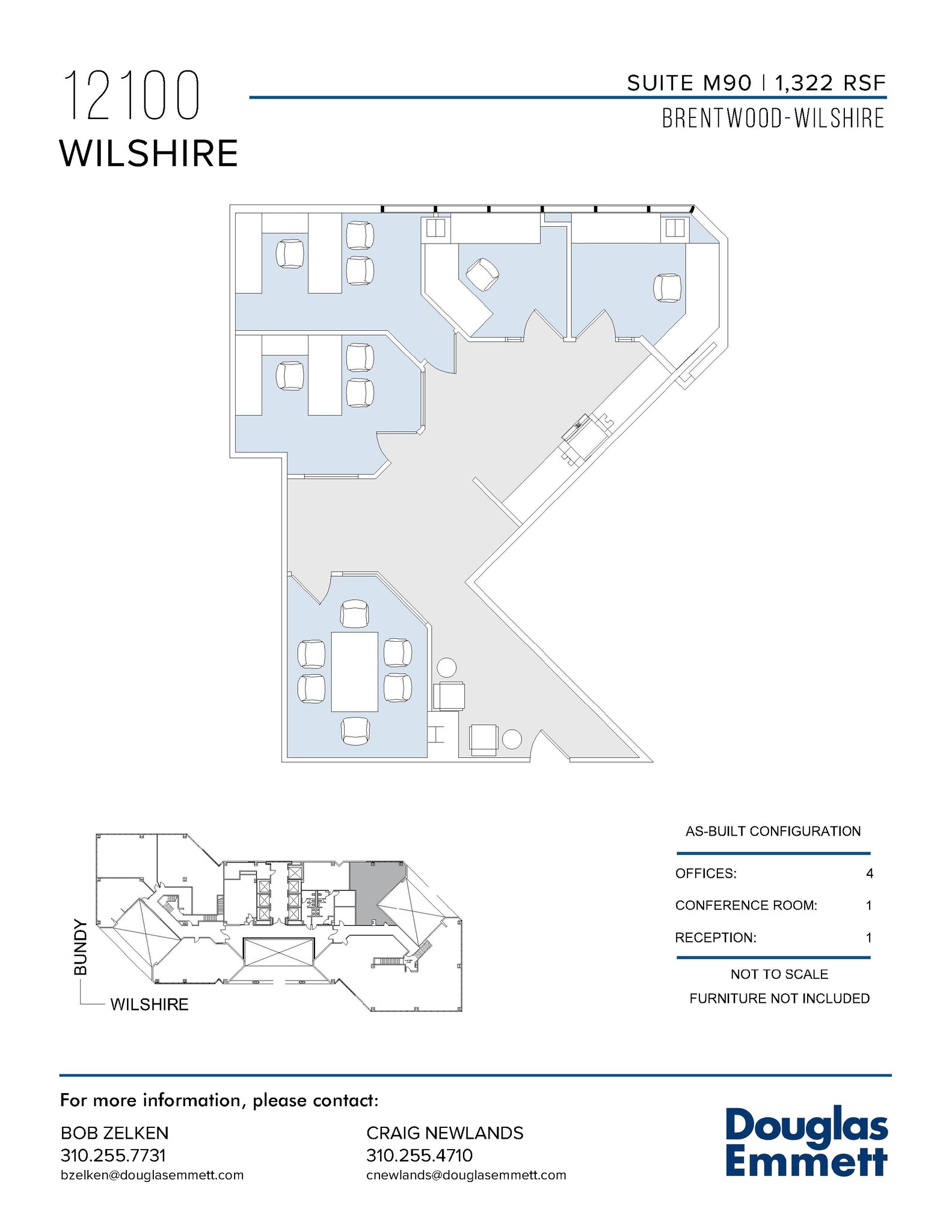 12100 Wilshire Blvd, Los Angeles, CA en alquiler Plano de la planta- Imagen 1 de 1