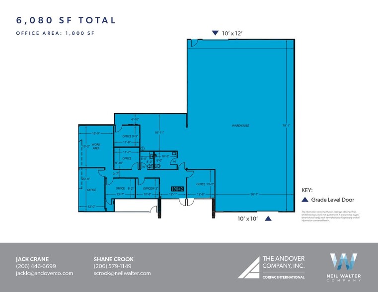 19030-19042 72nd Ave S, Kent, WA en alquiler - Plano de la planta - Imagen 2 de 15