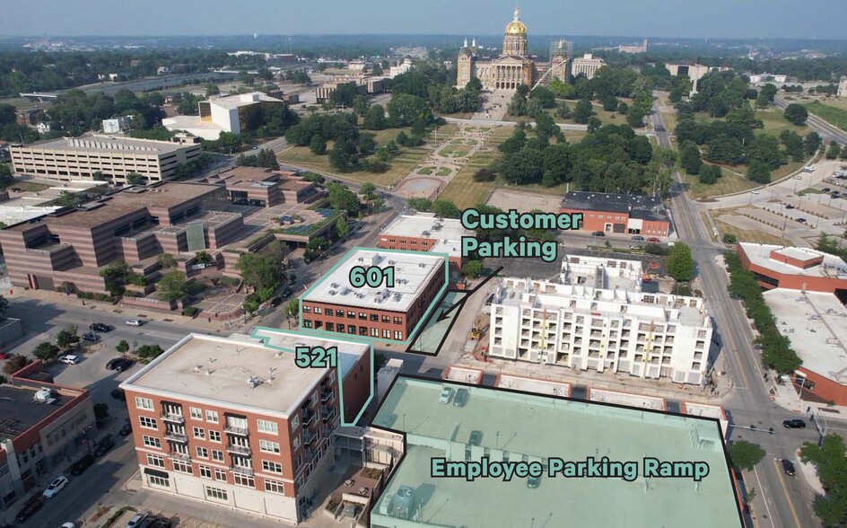 521 E Locust St, Des Moines, IA en alquiler - Foto del edificio - Imagen 1 de 3