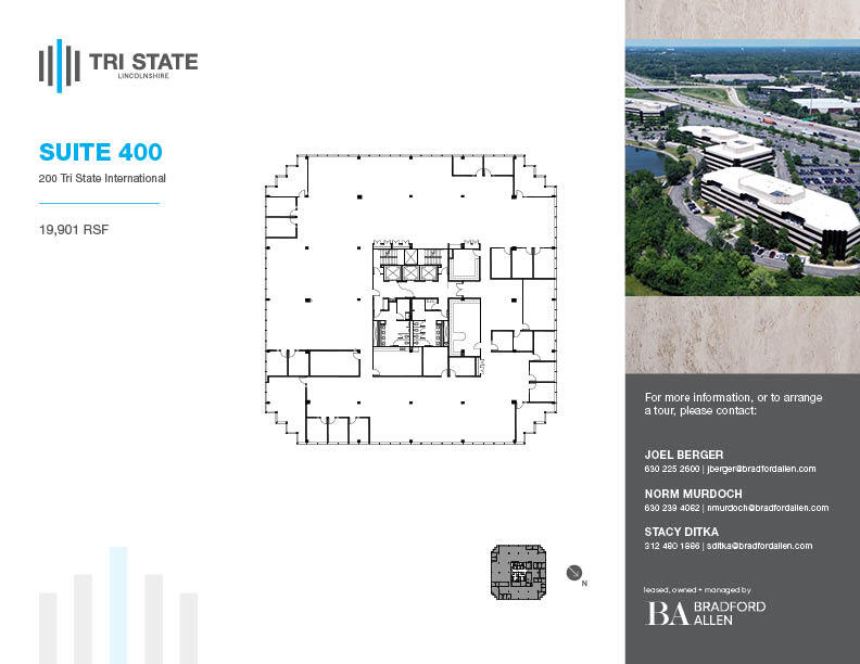 300 Tri State International, Lincolnshire, IL en alquiler Plano de la planta- Imagen 1 de 1