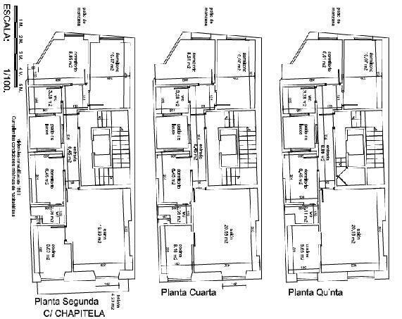 Calle de la Chapitela, 12, Pamplona, Navarre en venta - Plano de planta tipo - Imagen 3 de 3