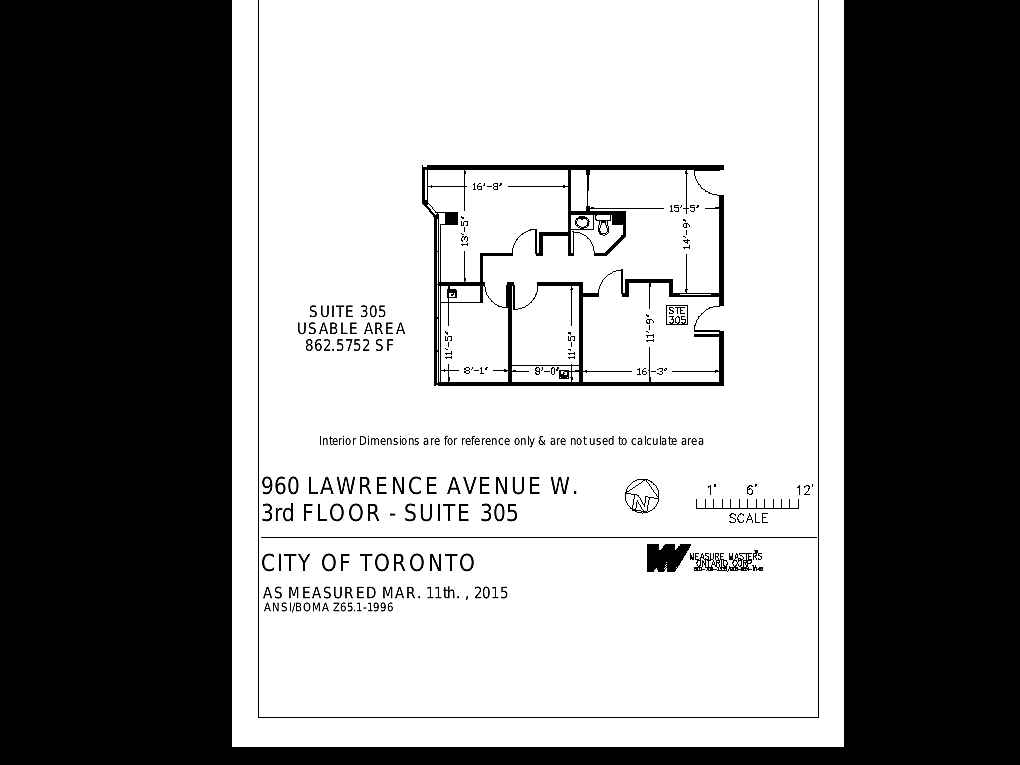 960 Lawrence Ave W, Toronto, ON en alquiler Plano del sitio- Imagen 1 de 1