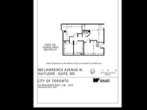 960 Lawrence Ave W, Toronto, ON en alquiler Plano del sitio- Imagen 1 de 1