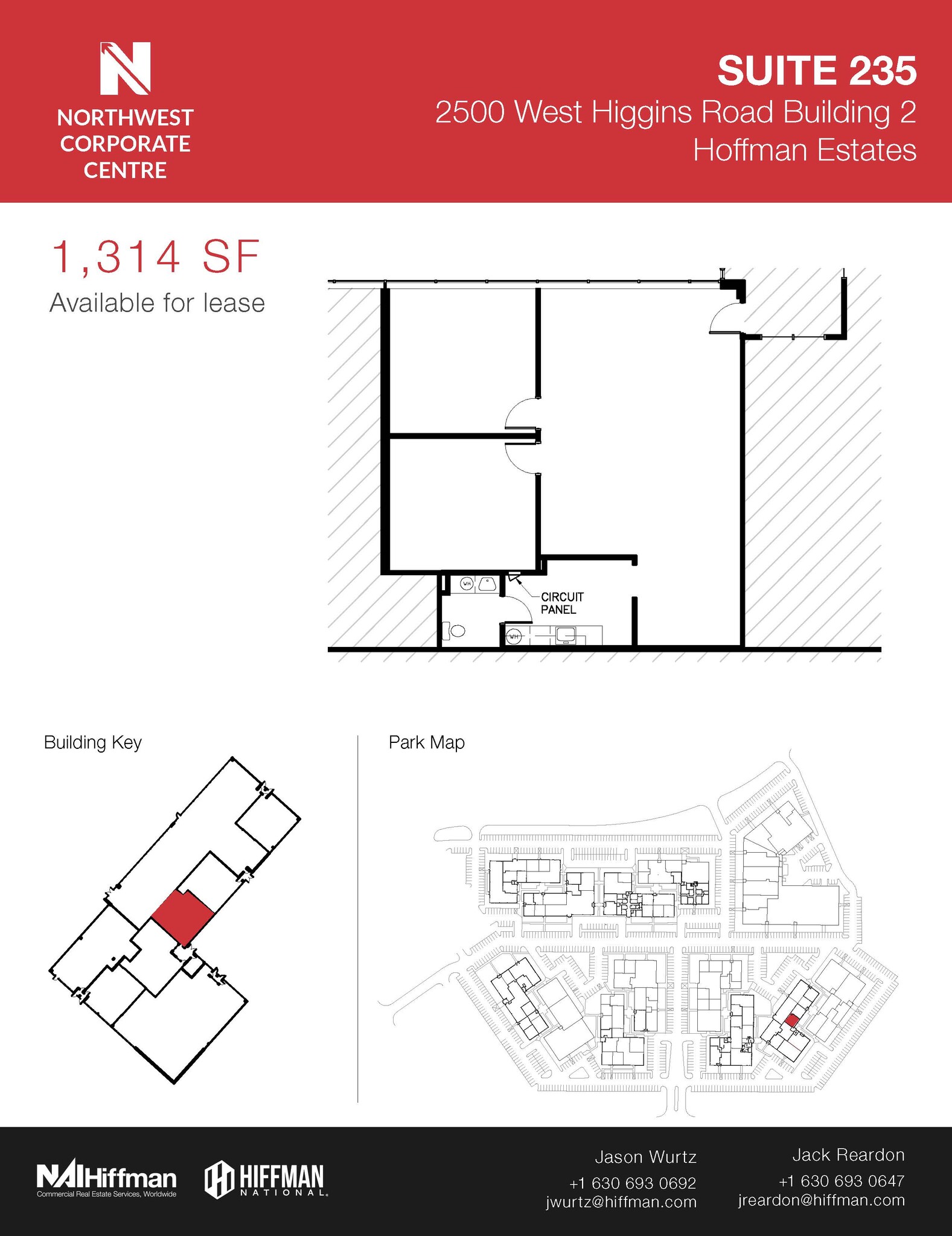 2500 W Higgins Rd, Hoffman Estates, IL en alquiler Plano de la planta- Imagen 1 de 1