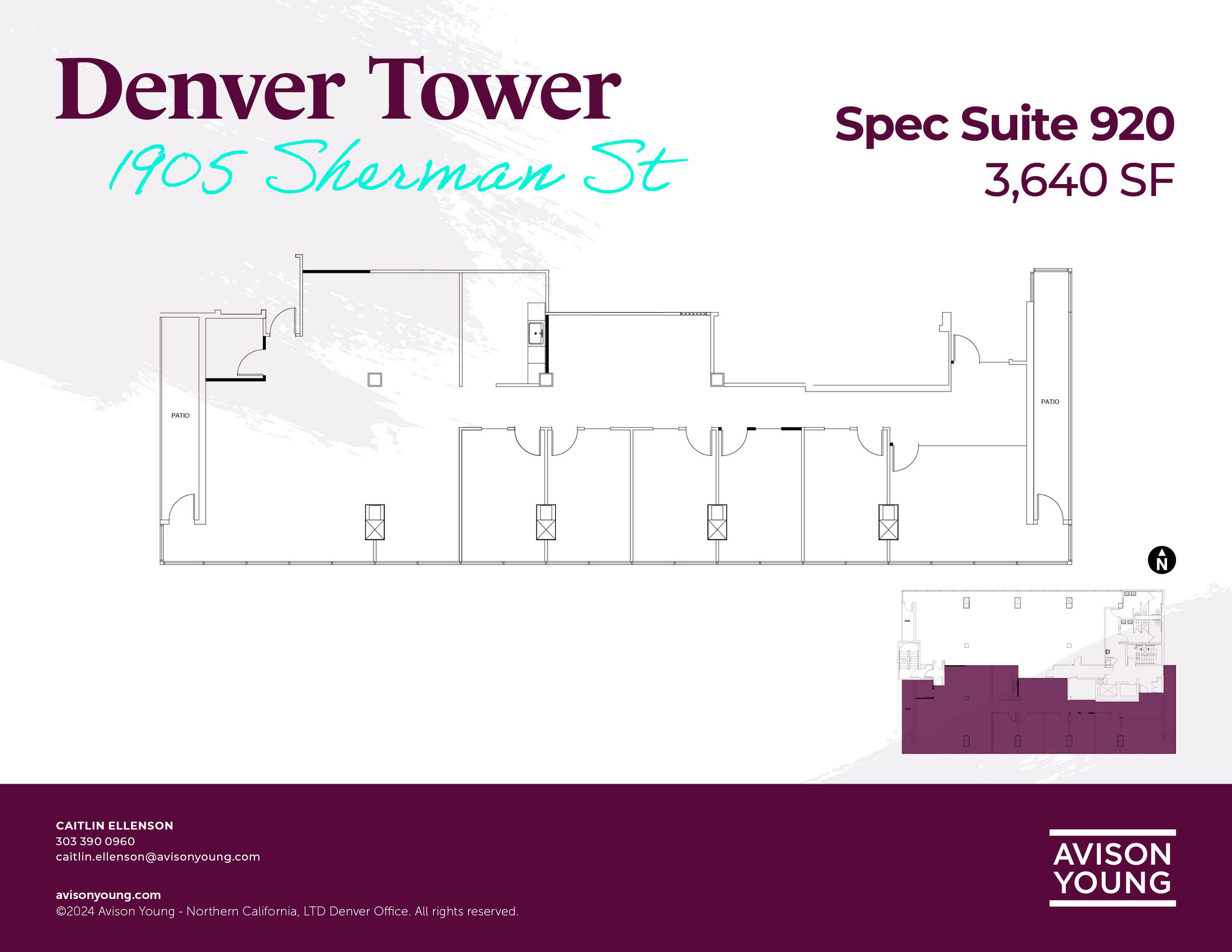 1905 Sherman St, Denver, CO en alquiler Plano de la planta- Imagen 1 de 6