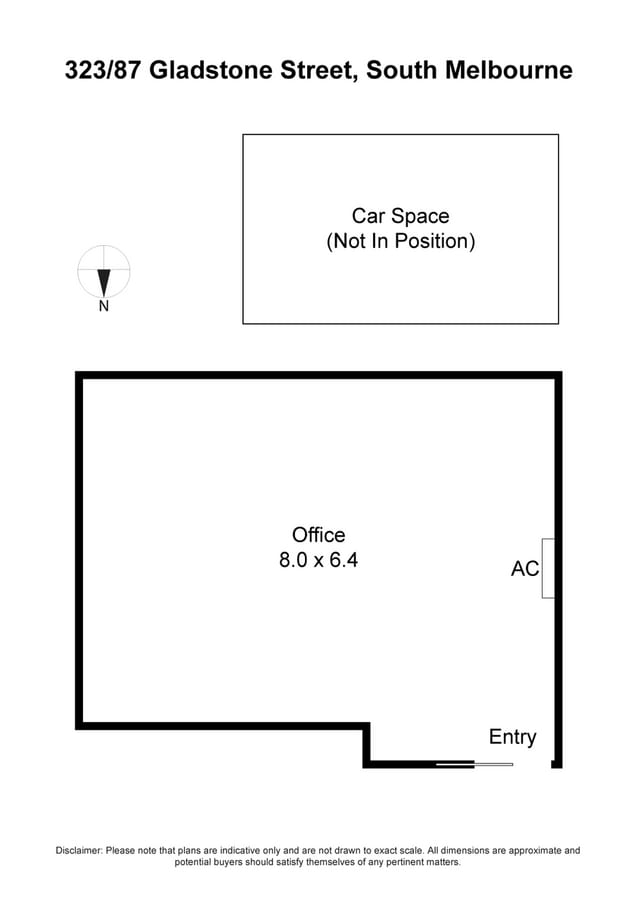 87 Gladstone St, SOUTH MELBOURNE, VIC 3205 - Unidad 3.23 -  - Plano de la planta - Image 1 of 5