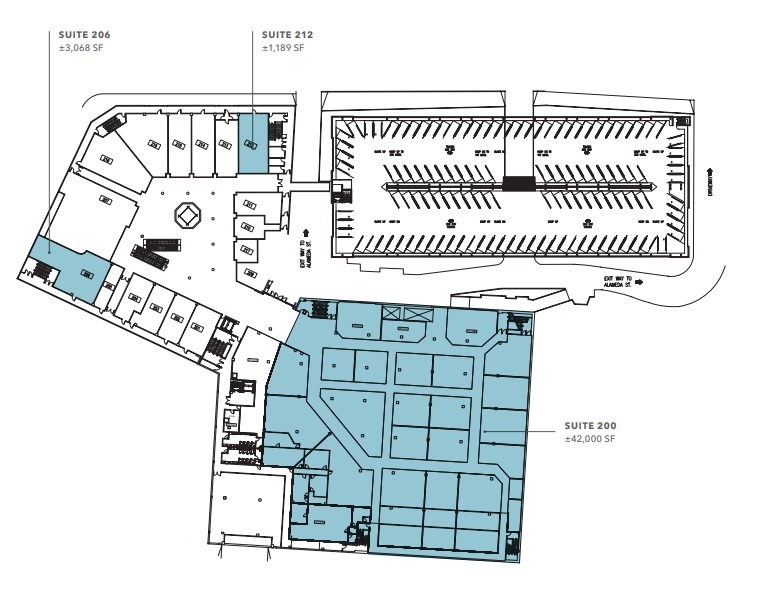 333 S Alameda, Los Angeles, CA en alquiler Plano de la planta- Imagen 1 de 1