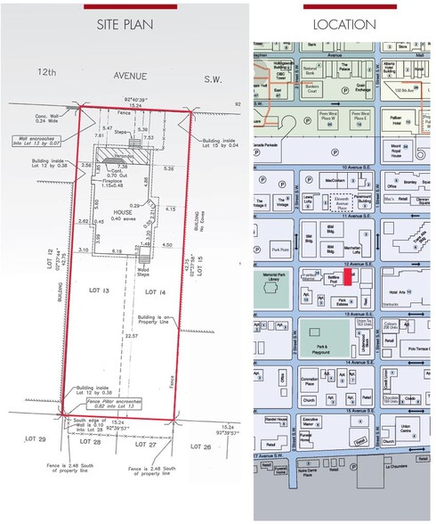 213 12th Ave SW, Calgary, AB en venta - Plano del sitio - Imagen 3 de 3