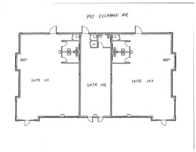 890 Exchange Ave, Conway, AR en alquiler Plano de la planta- Imagen 2 de 2