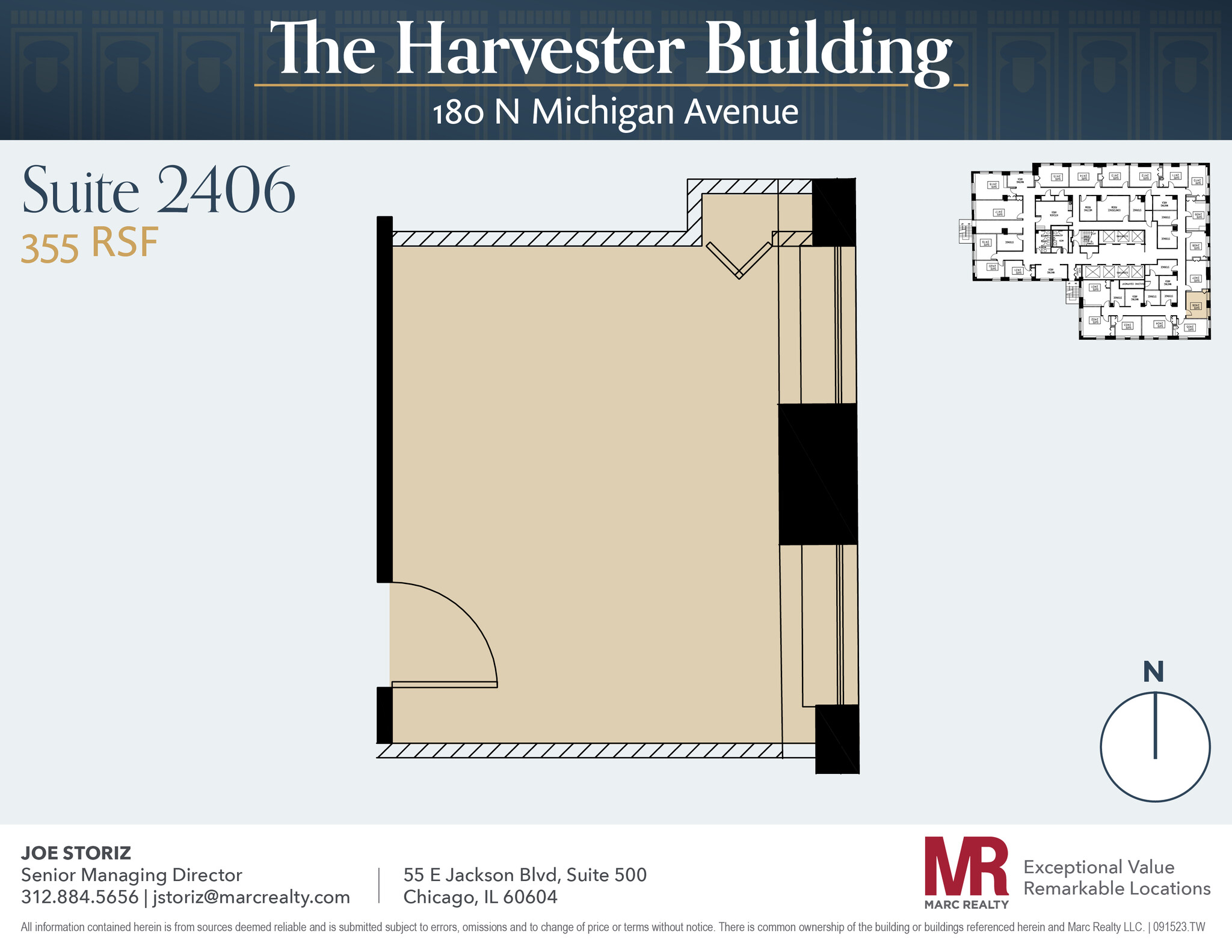 180 N Michigan Ave, Chicago, IL en alquiler Plano de la planta- Imagen 1 de 3