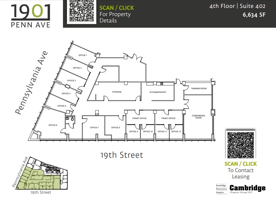 1901 Pennsylvania Ave NW, Washington, DC en alquiler Plano de la planta- Imagen 1 de 1