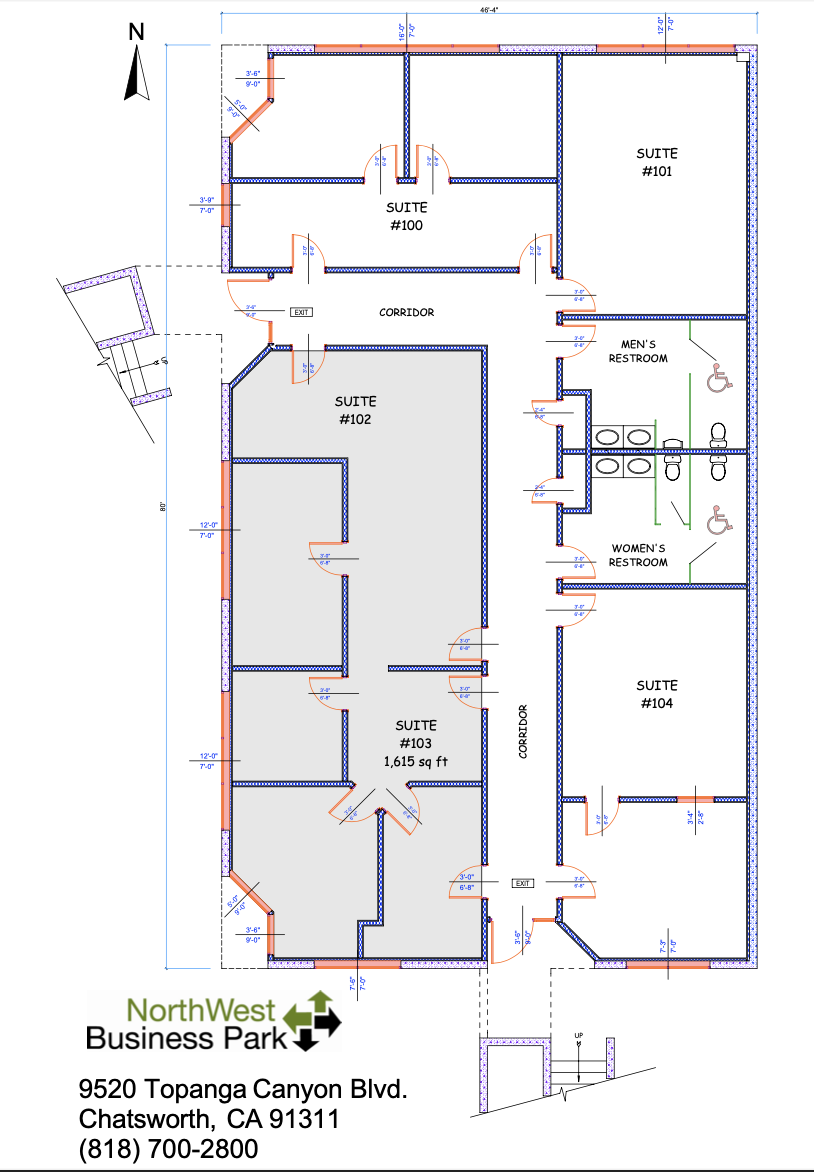 9580-9592 Topanga Canyon Blvd, Chatsworth, CA en alquiler Plano de la planta- Imagen 1 de 1