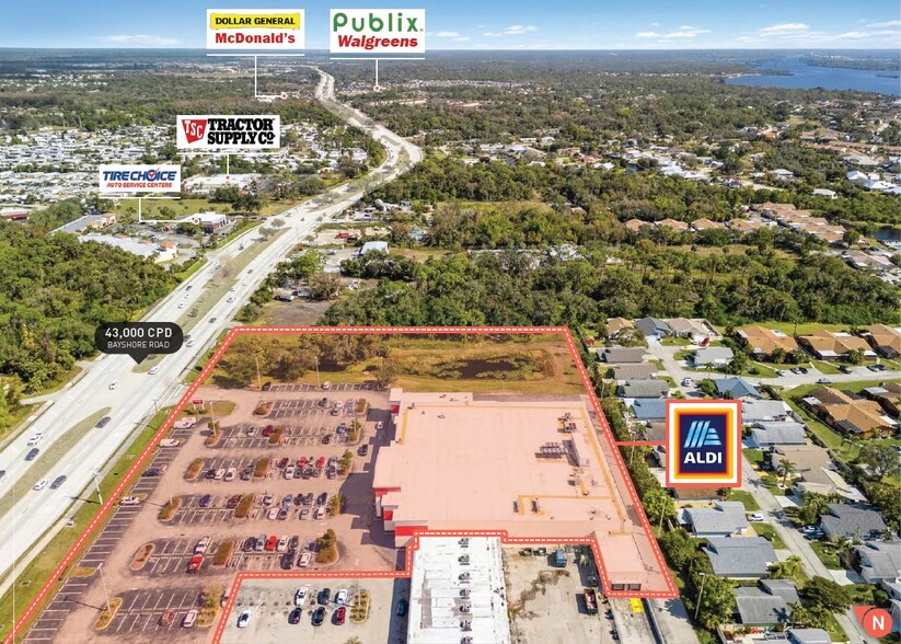 5660 Bayshore Rd, North Fort Myers, FL en venta - Vista aérea - Imagen 3 de 5