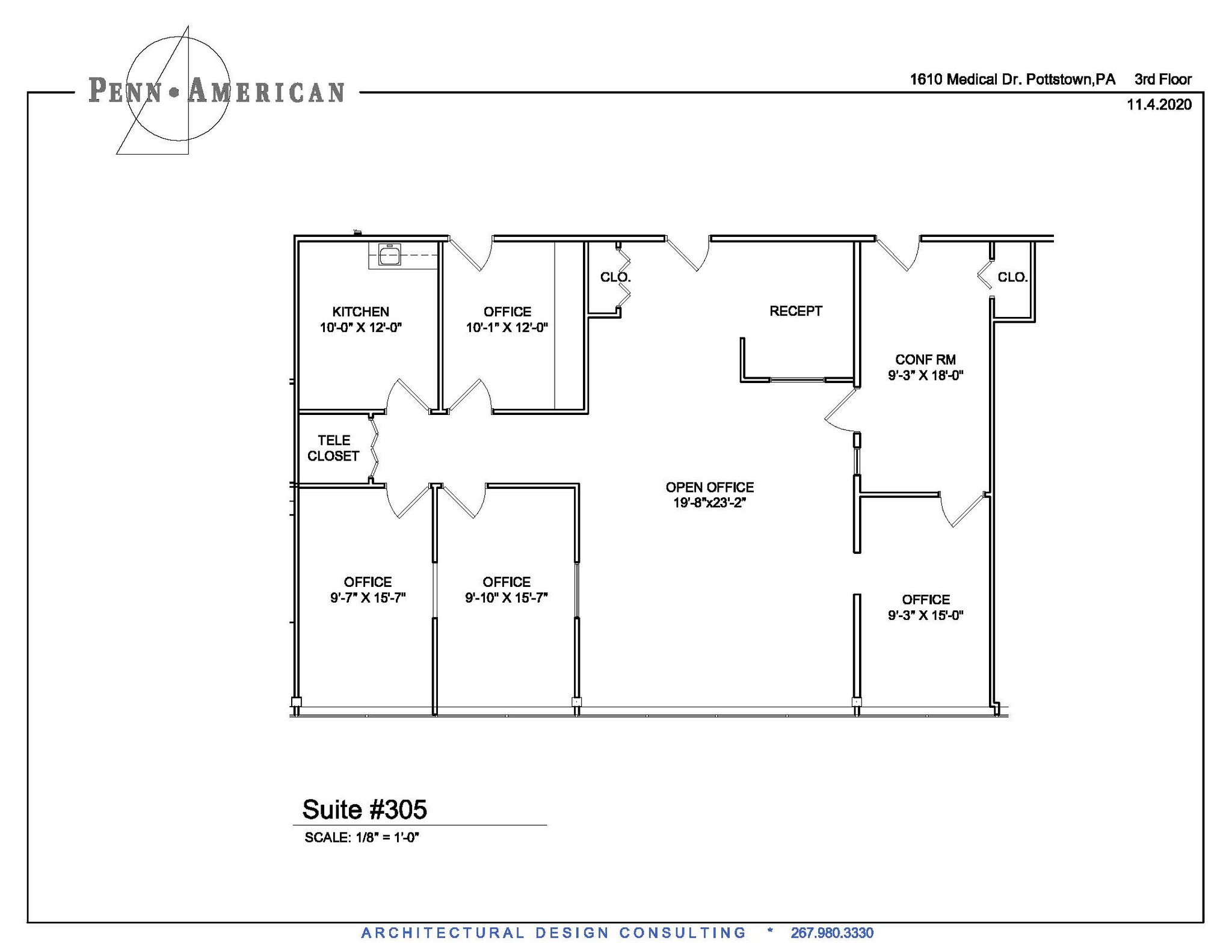 1610 Medical Dr, Pottstown, PA en alquiler Plano de la planta- Imagen 1 de 1