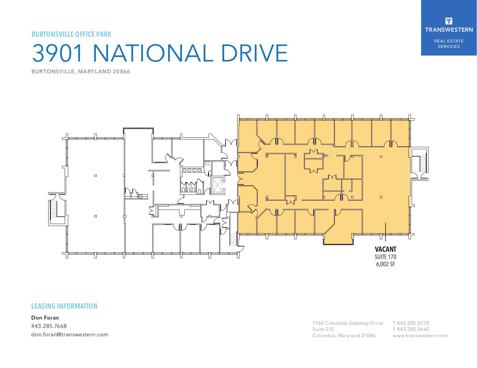 3901 National Dr, Burtonsville, MD en alquiler Plano de la planta- Imagen 1 de 1