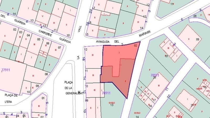 Avinguda del Mariner, 2, Sant Pau de Segúries, Gerona en venta - Plano de solar - Imagen 3 de 5