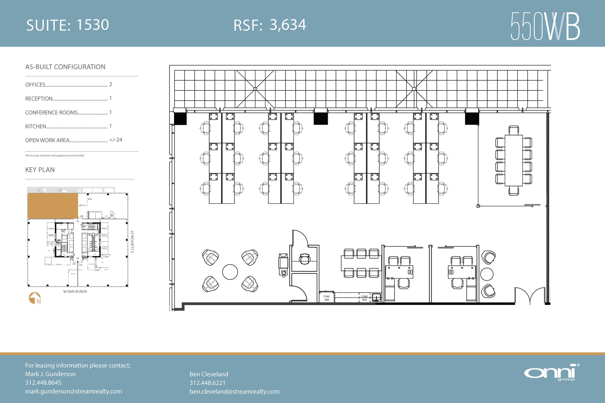 550 W Van Buren St, Chicago, IL en alquiler Plano de la planta- Imagen 1 de 1