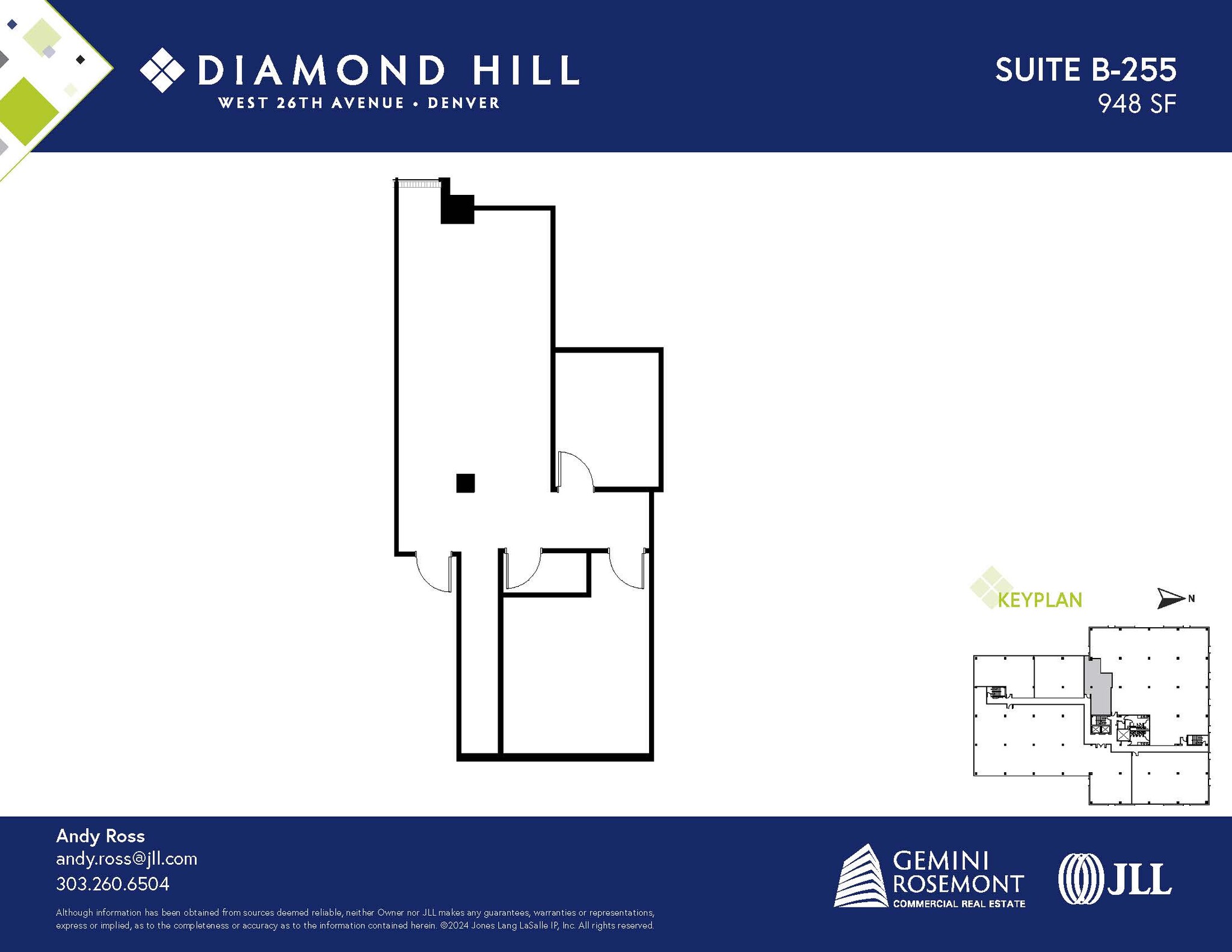 2490 W 26th Ave, Denver, CO en alquiler Plano de la planta- Imagen 1 de 2