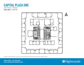 201 E Pine St, Orlando, FL en alquiler Plano del sitio- Imagen 1 de 1