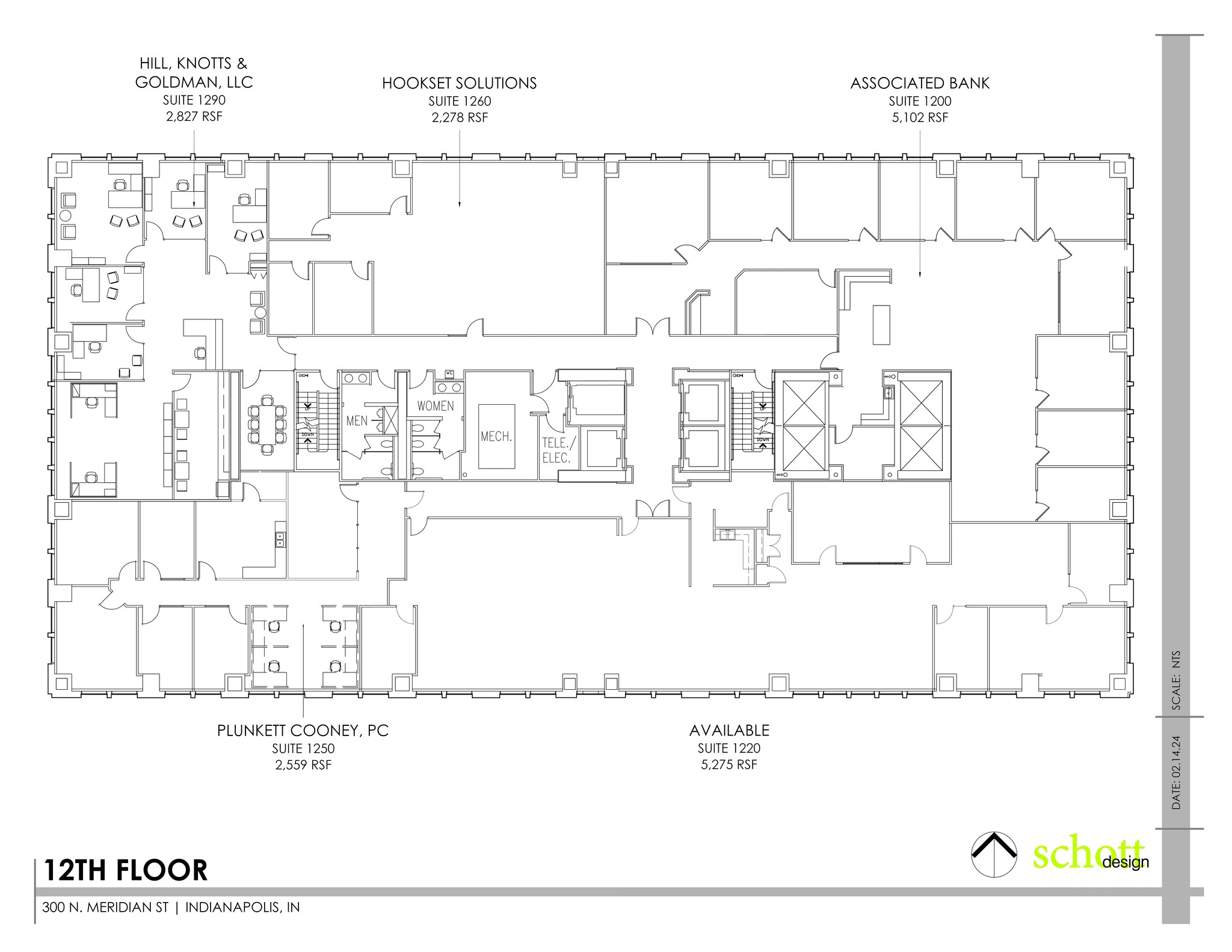 300 N Meridian St, Indianapolis, IN en alquiler Plano del sitio- Imagen 1 de 1