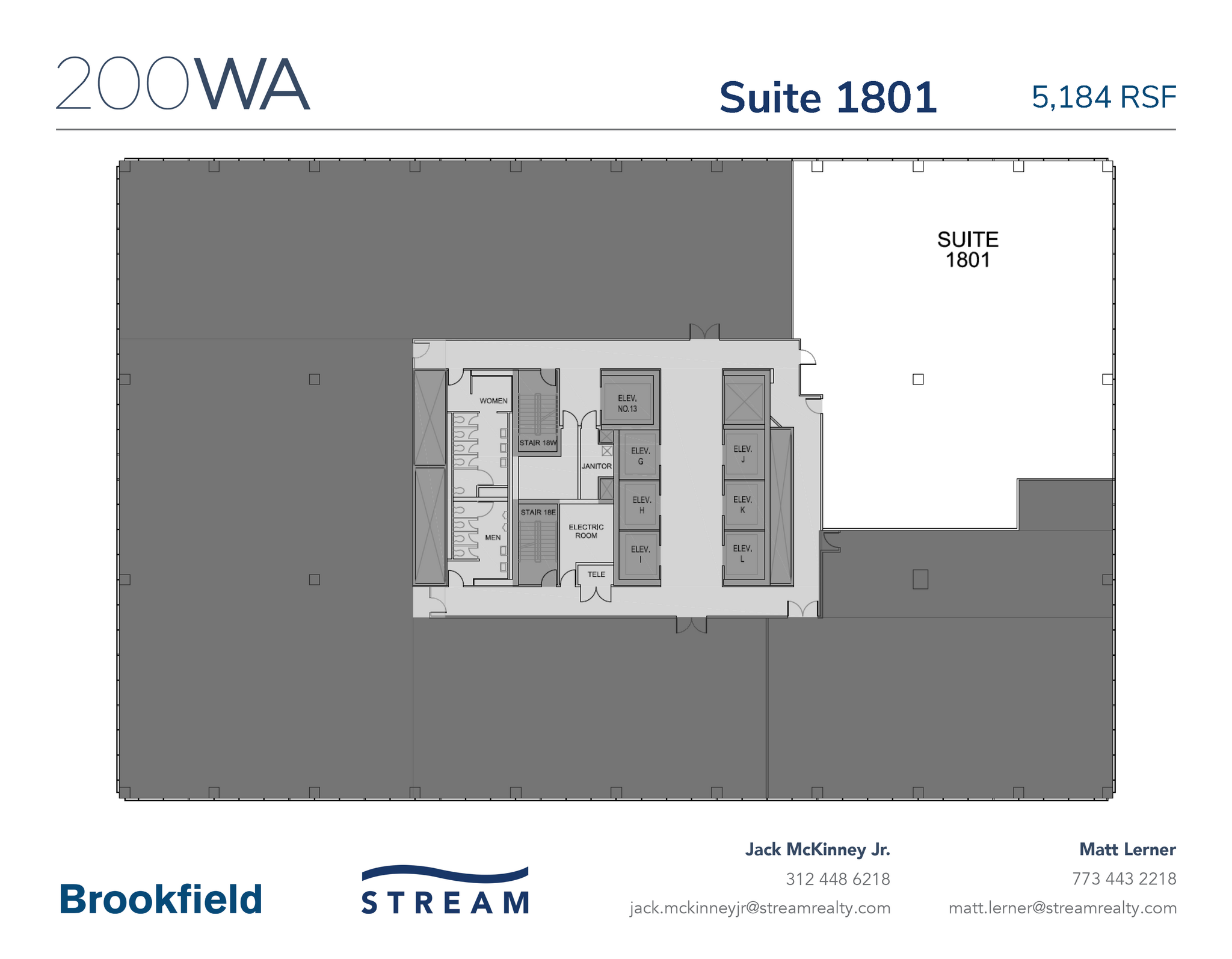 200 W Adams St, Chicago, IL en alquiler Plano de la planta- Imagen 1 de 1