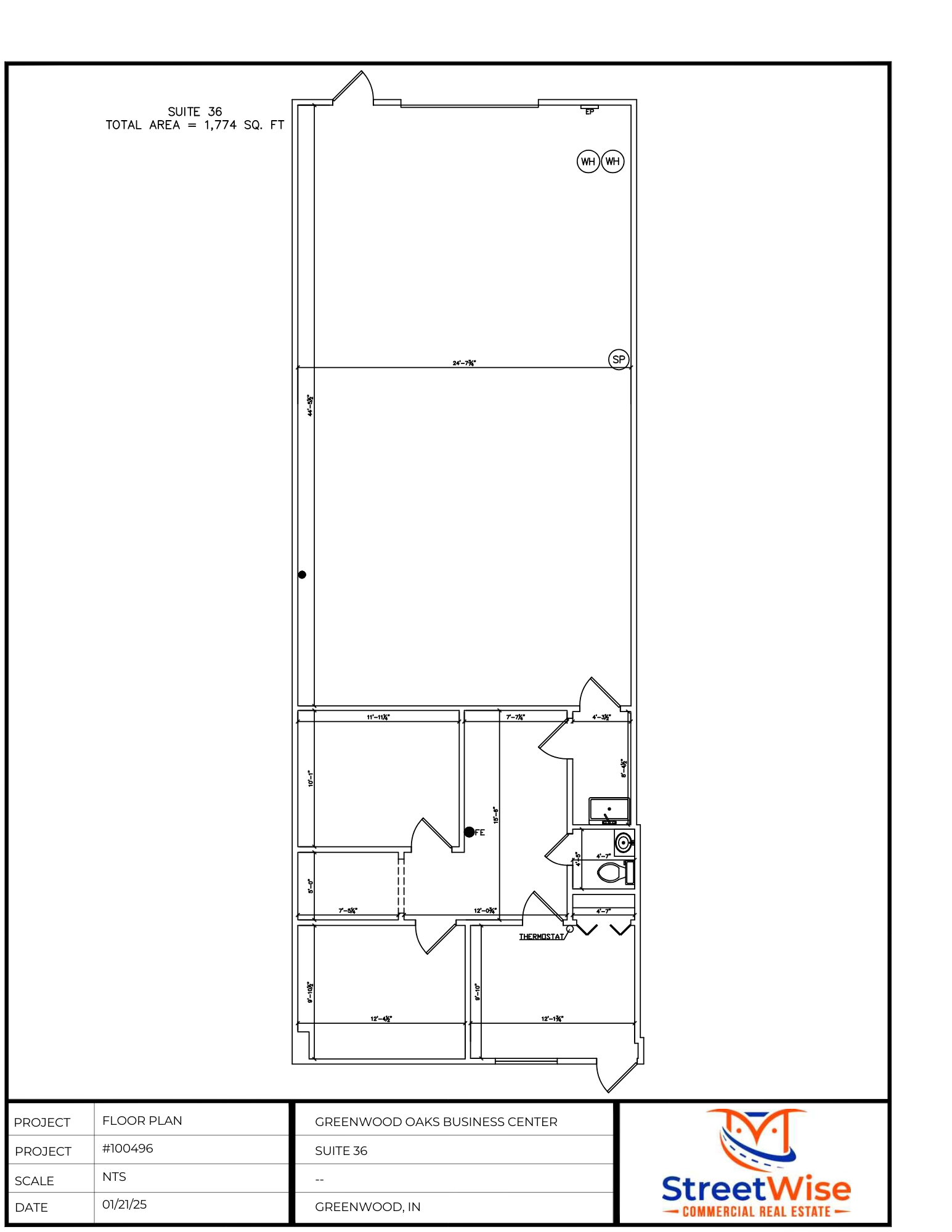 500 S Polk St, Greenwood, IN en alquiler Plano de la planta- Imagen 1 de 2