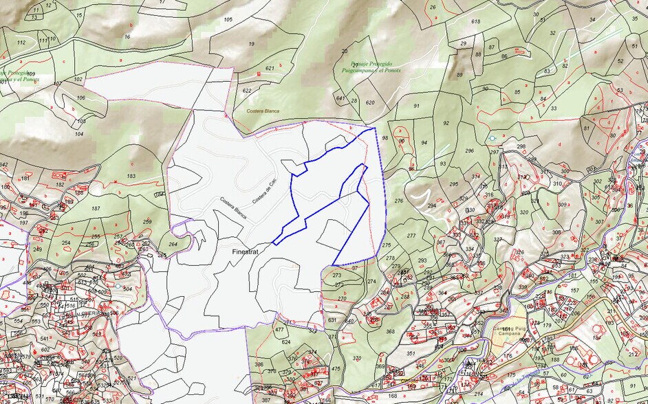 Terreno en Finestrat en venta - Plano de la planta - Imagen 1 de 4