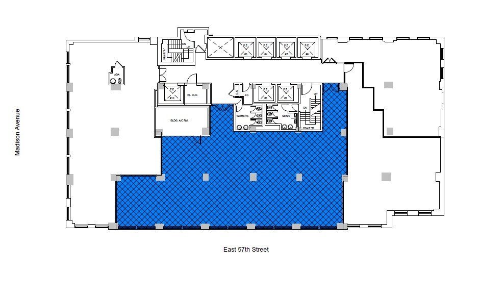 595 Madison Ave, New York, NY en alquiler Plano de la planta- Imagen 1 de 2