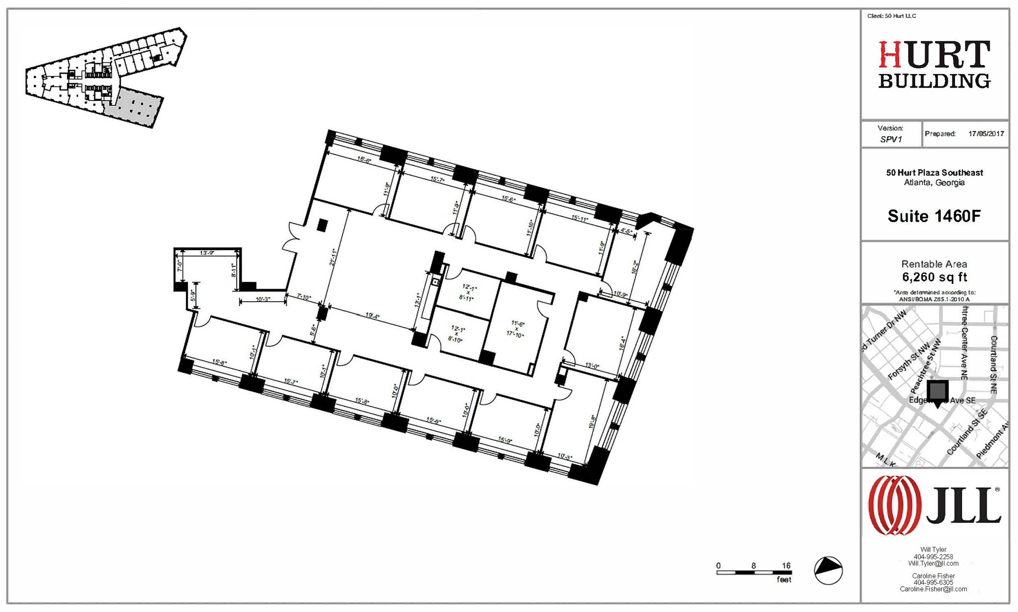 50 Hurt Plz SE, Atlanta, GA en alquiler Plano de la planta- Imagen 1 de 1