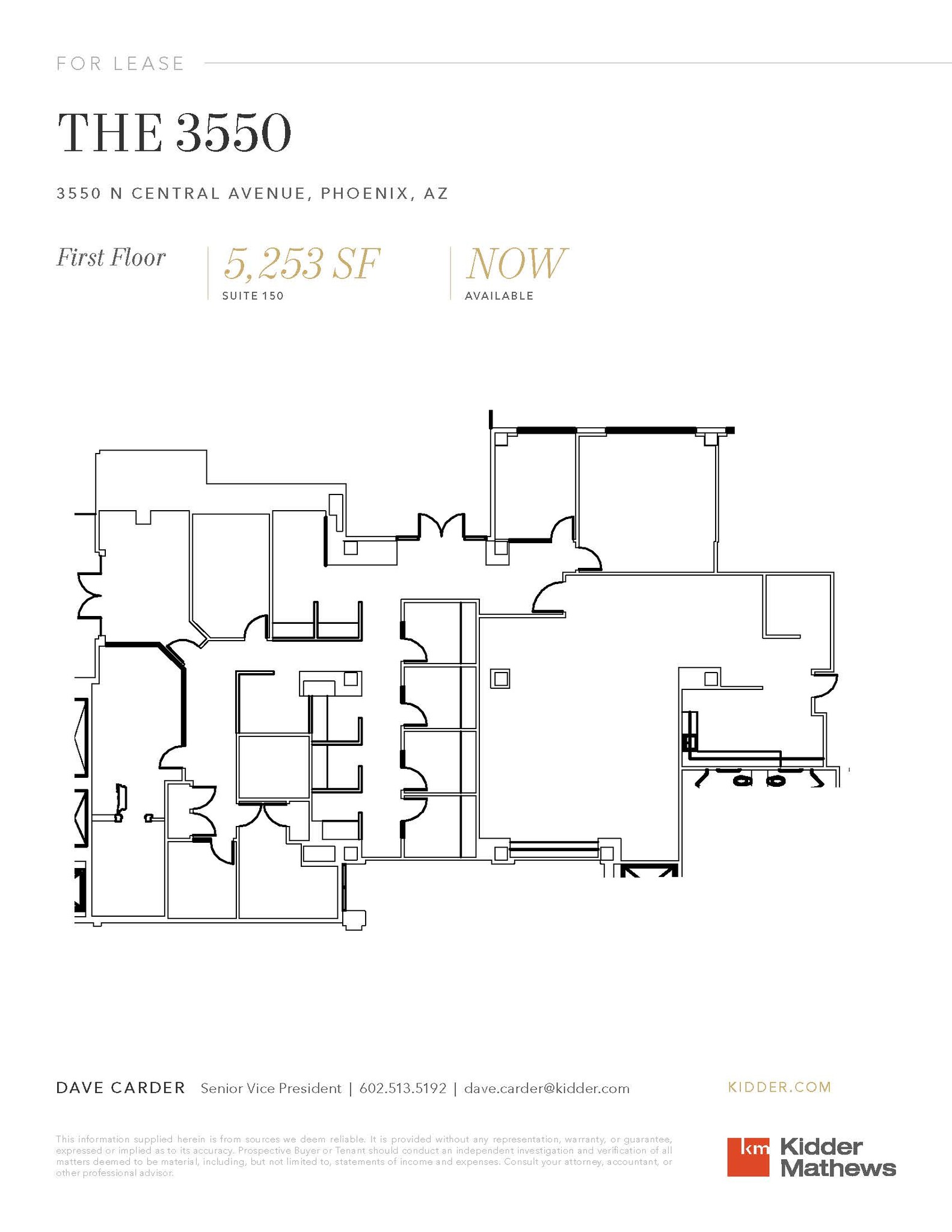 3550 N Central Ave, Phoenix, AZ en alquiler Plano de la planta- Imagen 1 de 1