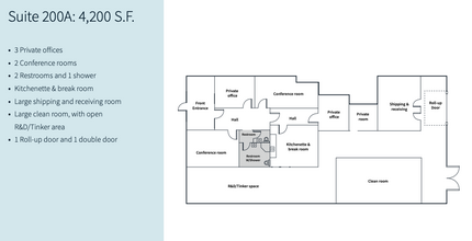 3925-3945 Bohannon Dr, Menlo Park, CA en alquiler Plano de la planta- Imagen 1 de 1