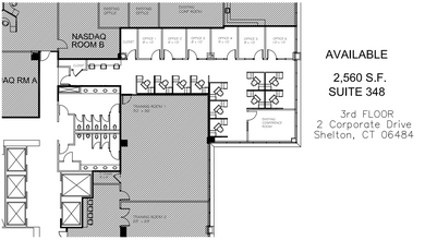 2 Corporate Dr, Shelton, CT en alquiler Plano de la planta- Imagen 1 de 1